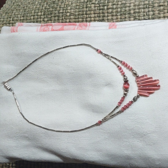 Source Unknown Jewelry - Vintage 70's Rose Quartz Necklace